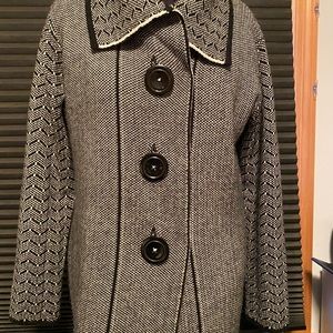 BLACK TAPE sweater-jacket